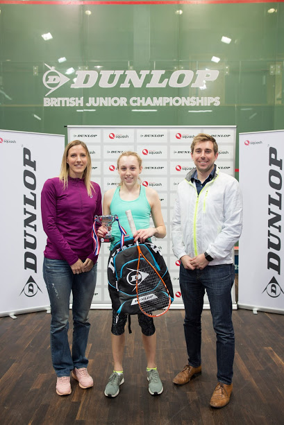 Dunlop British Junior Squash Championship 2017 at the National Squash Centre in Manchester, UK.