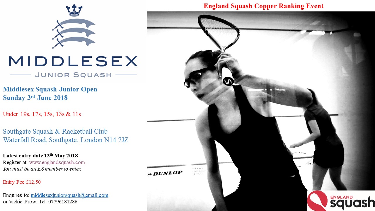 Middlesex Junior Open – 3rd June at Southgate