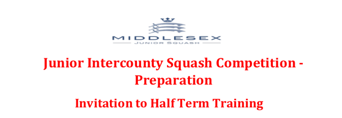 Junior Intercounty  Squash Preparation