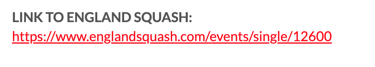 Link to England Squash